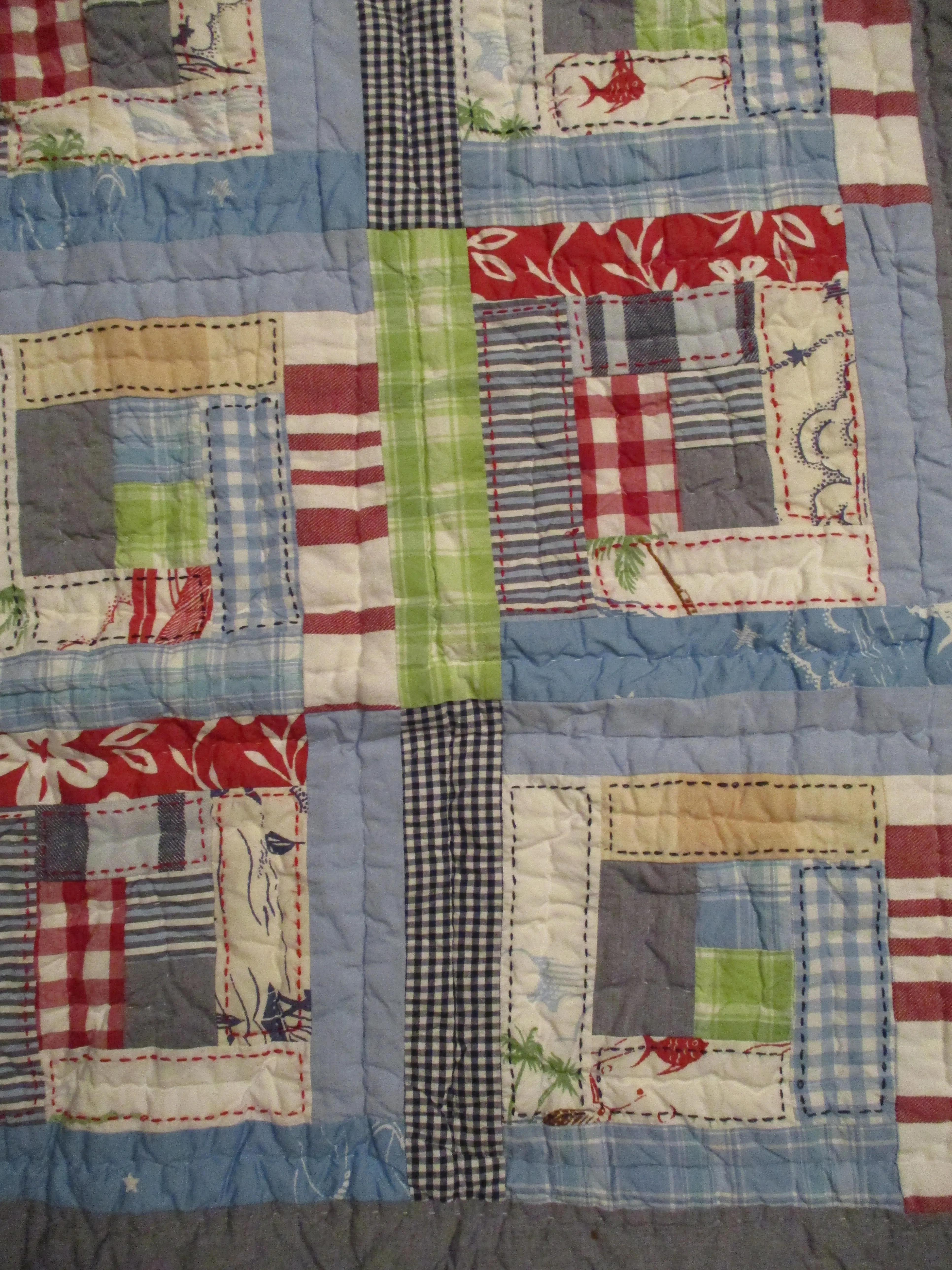 POTTERY BARN KIDS PATCHWORK CHILD QUILT BABY Crib Bedding Cover Throw