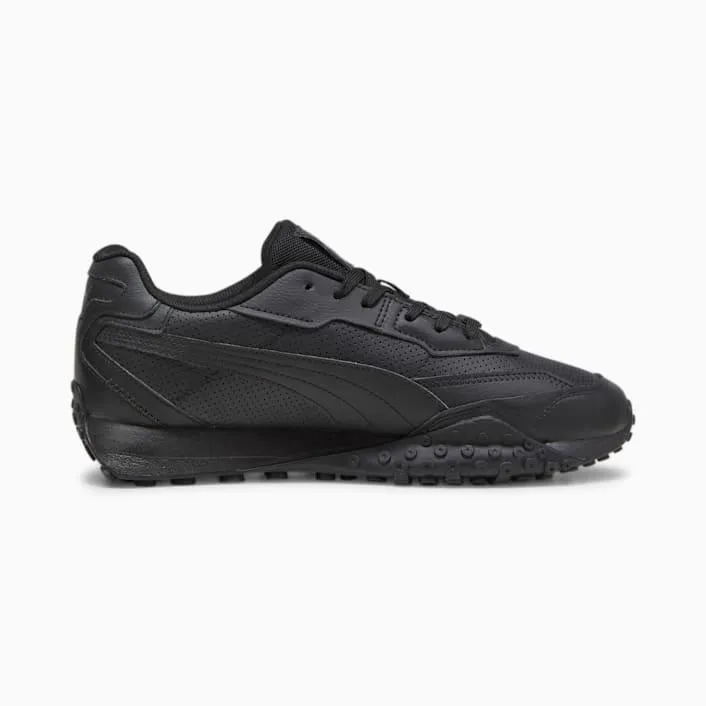 Puma Men's Blacktop Rider Leather Shoes - Black / Shadow Grey