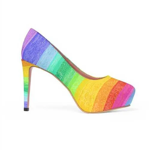 Rainbow Style Platform Shoes