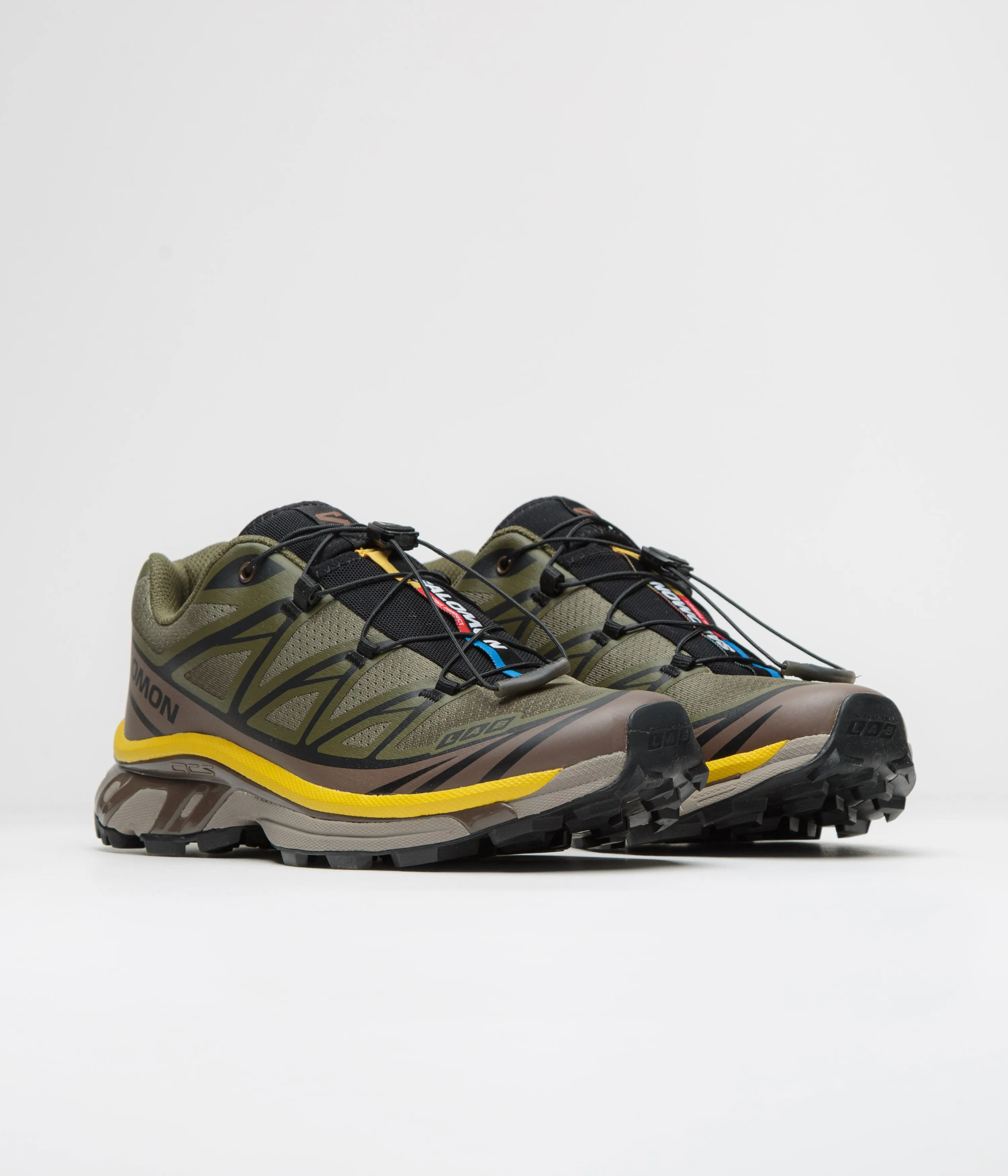 Salomon XT-6 Shoes - Olive Night / Black / Sulphur