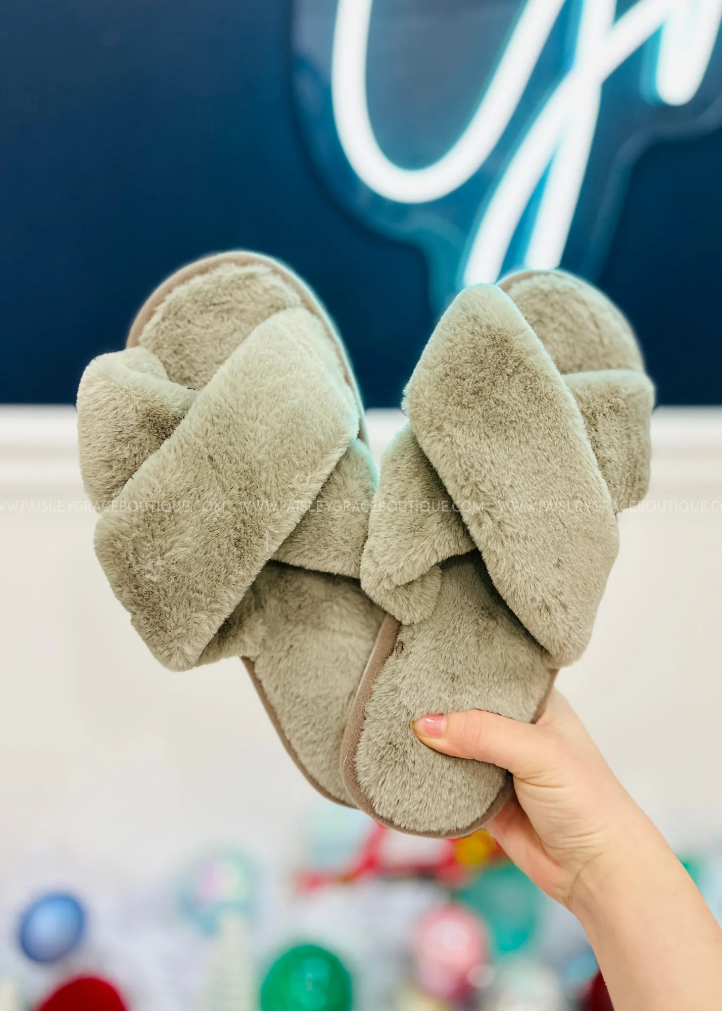 Snuggle Strides Slippers - TAUPE