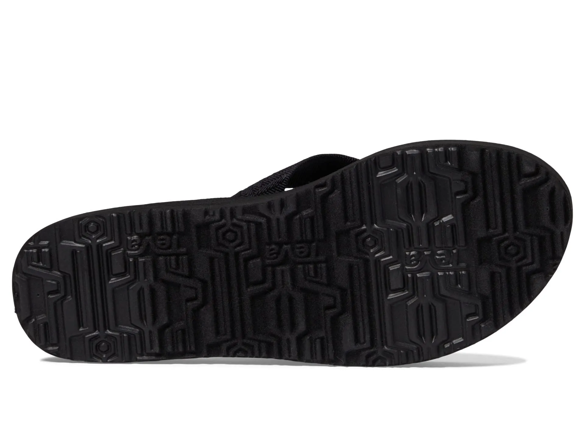 Teva Women's Mush II Flip Flop,Fronds Black