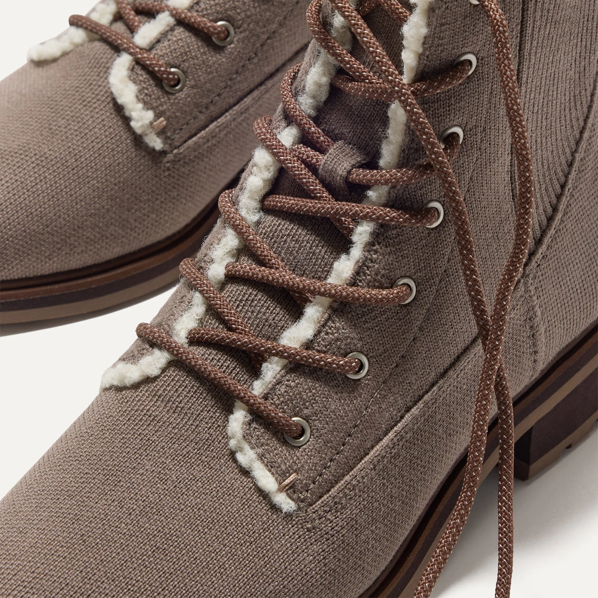 The Cozy Laced Lug Boot - Sparrow