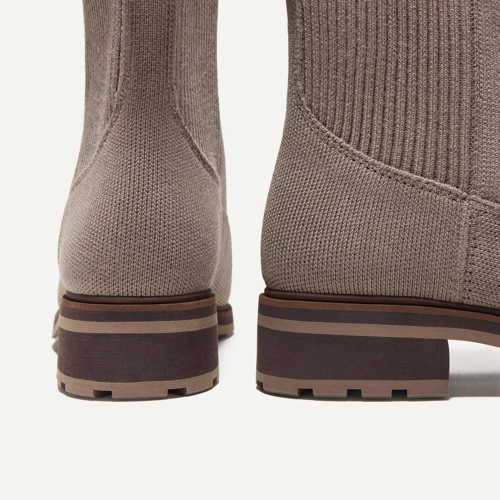 The Cozy Laced Lug Boot - Sparrow