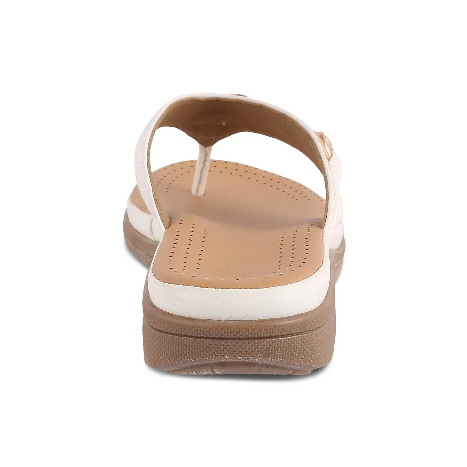 The Spacks White Women's Casual Platform Flats Tresmode