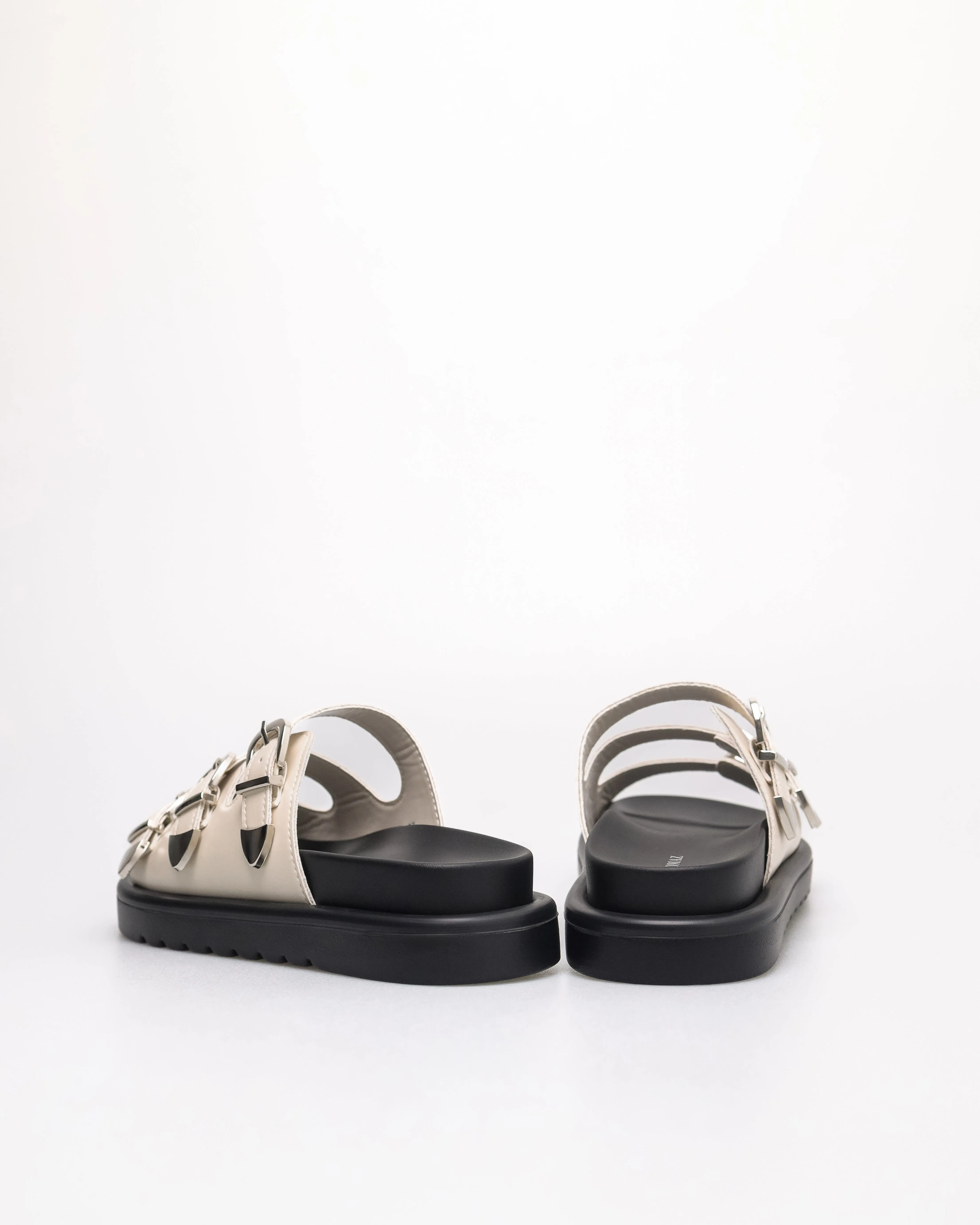 Tomaz NN397 Ladies Triple Strap Sandals (Cream)