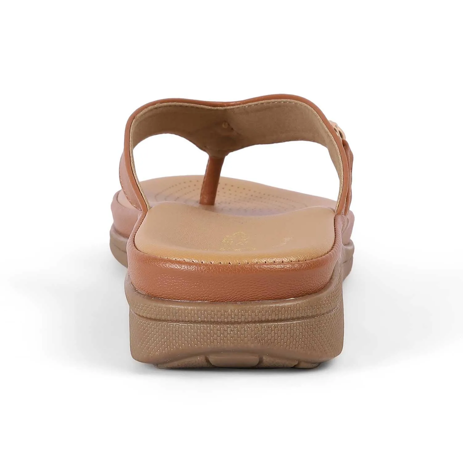 Tresmode Backs Tan Women's Casual Platform Flats