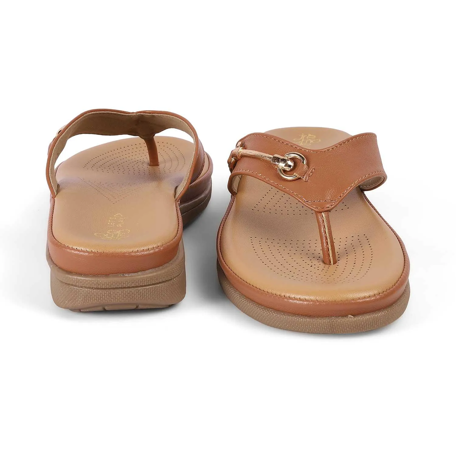 Tresmode Backs Tan Women's Casual Platform Flats