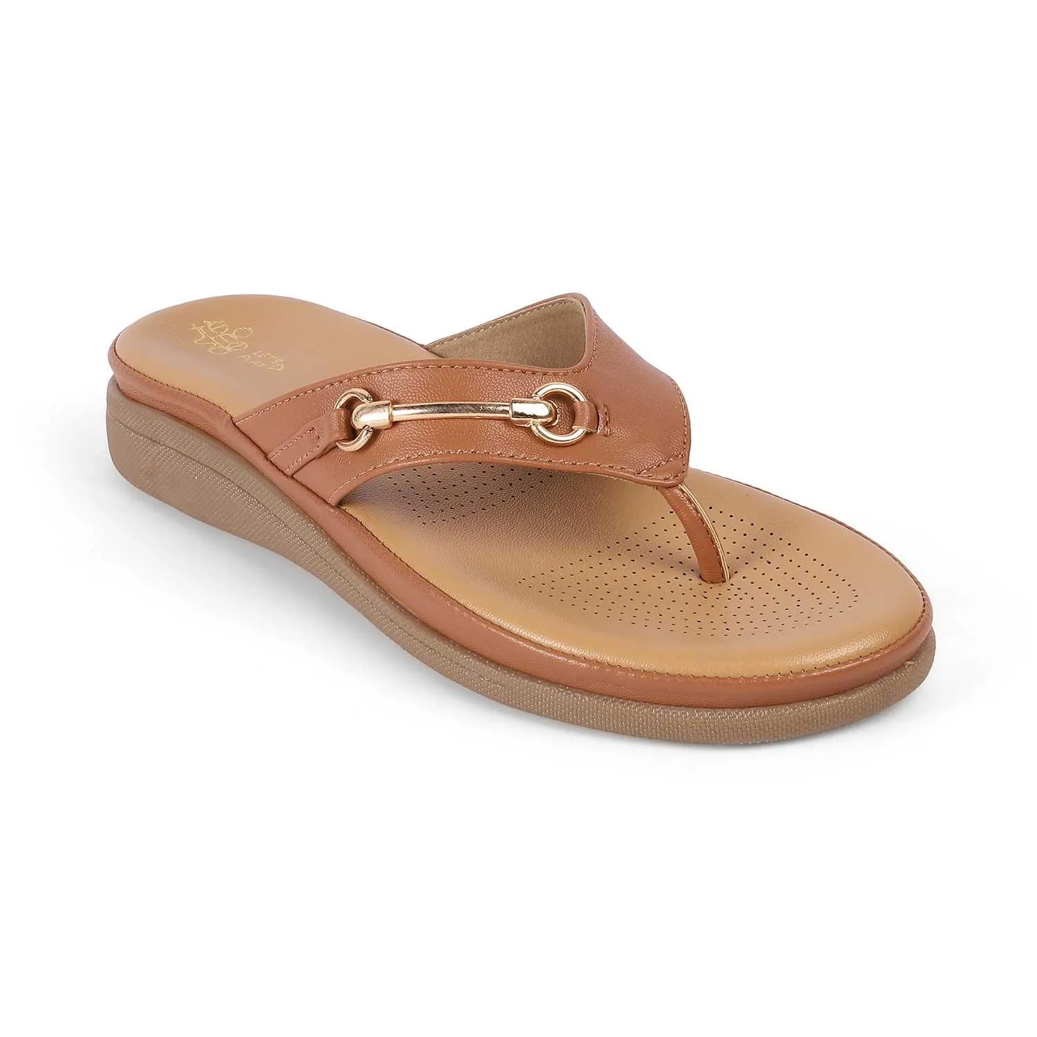 Tresmode Backs Tan Women's Casual Platform Flats