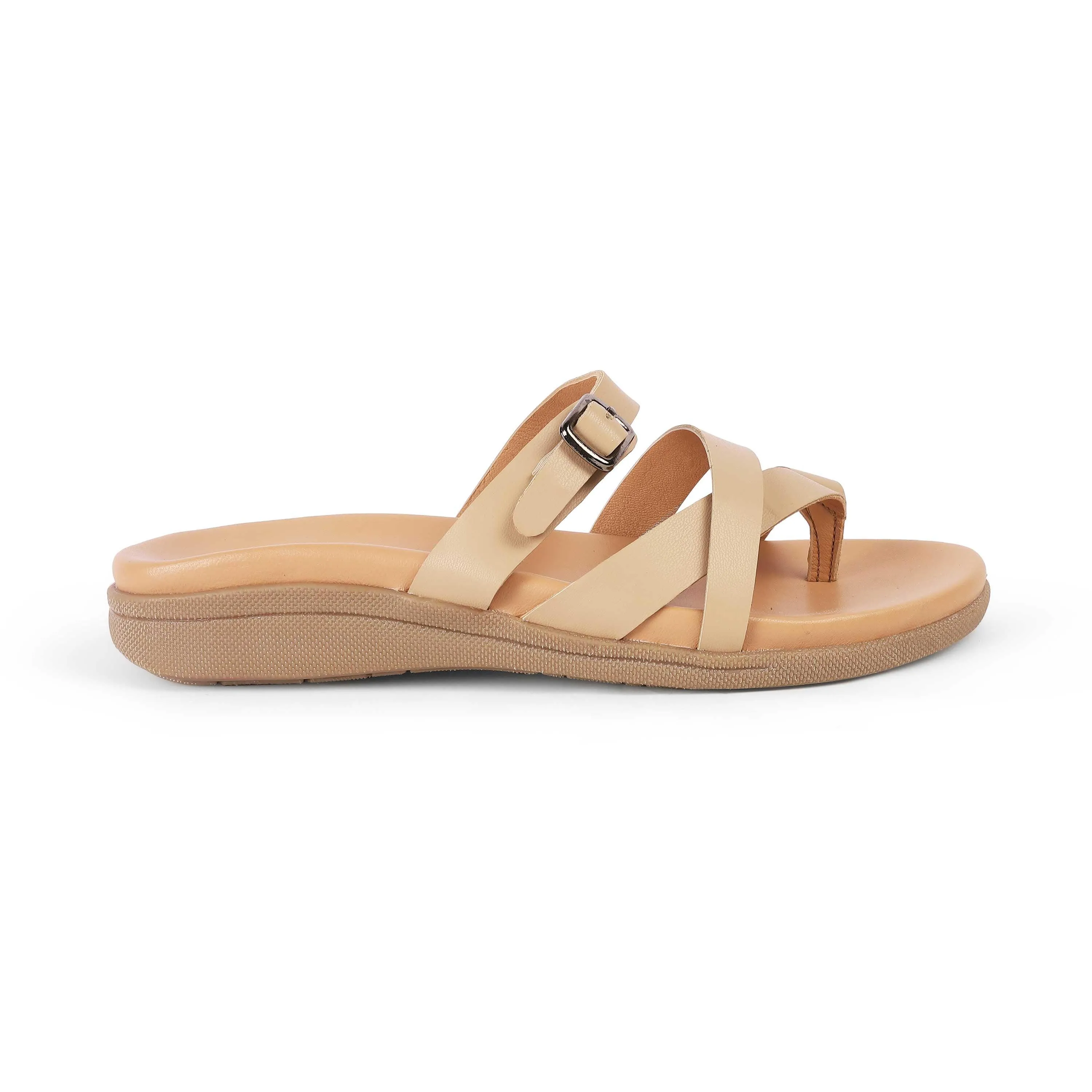 Tresmode Mos Beige Women's Casual Flats