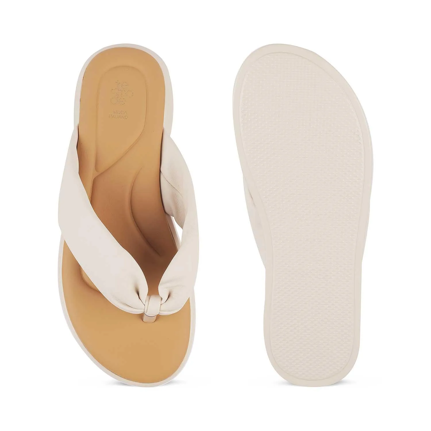 Tresmode Niv Beige Women's Casual Platform Flats