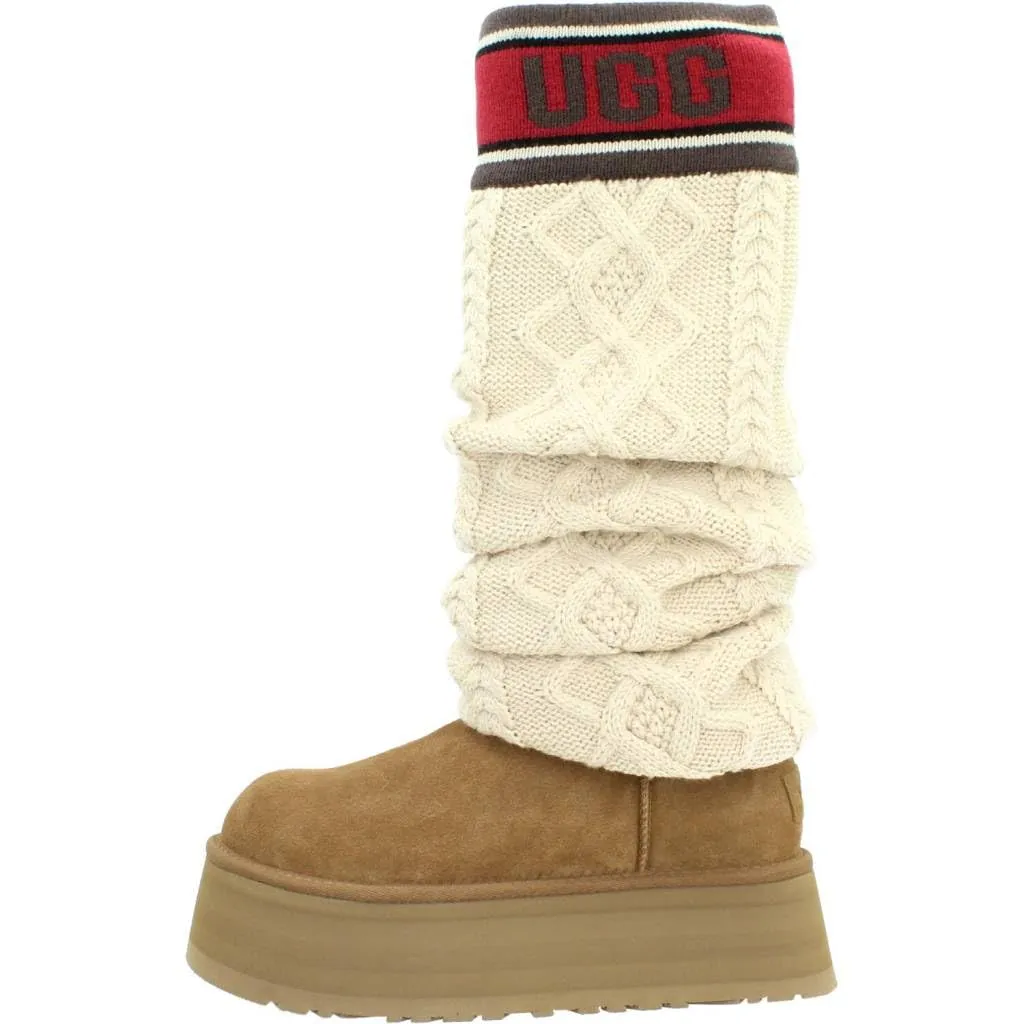 UGG W Classic Sweater Letter T Light Brown, light brown