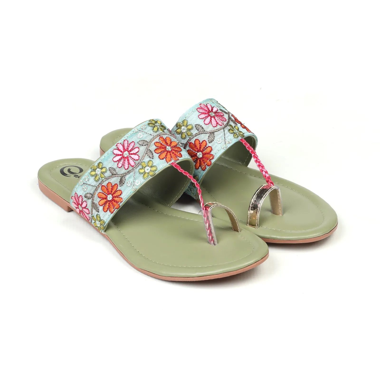 Women's Floral Kola Puri