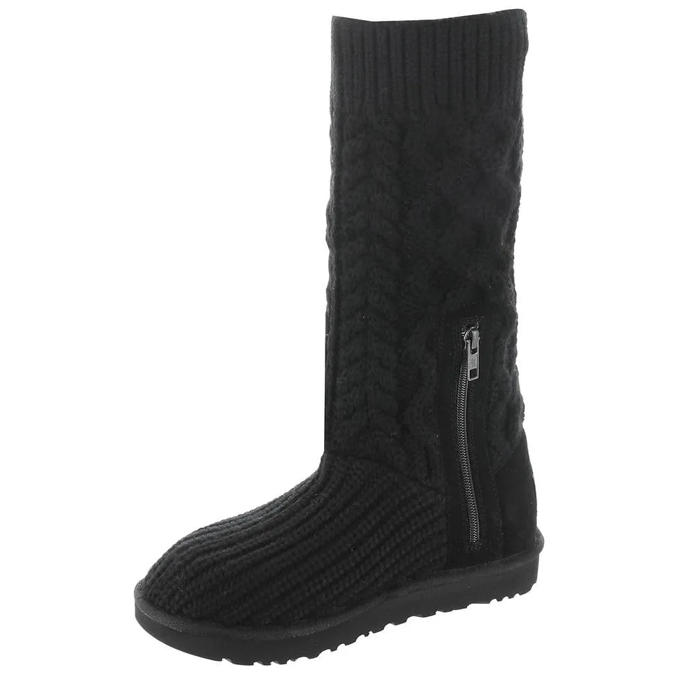 Women's Shoes UGG   CABLED KNIT Boots 1146010 BLACK