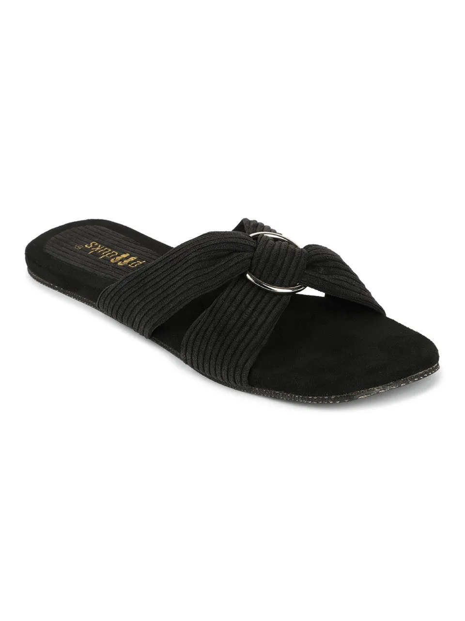 Zima Charcoal Women Flats