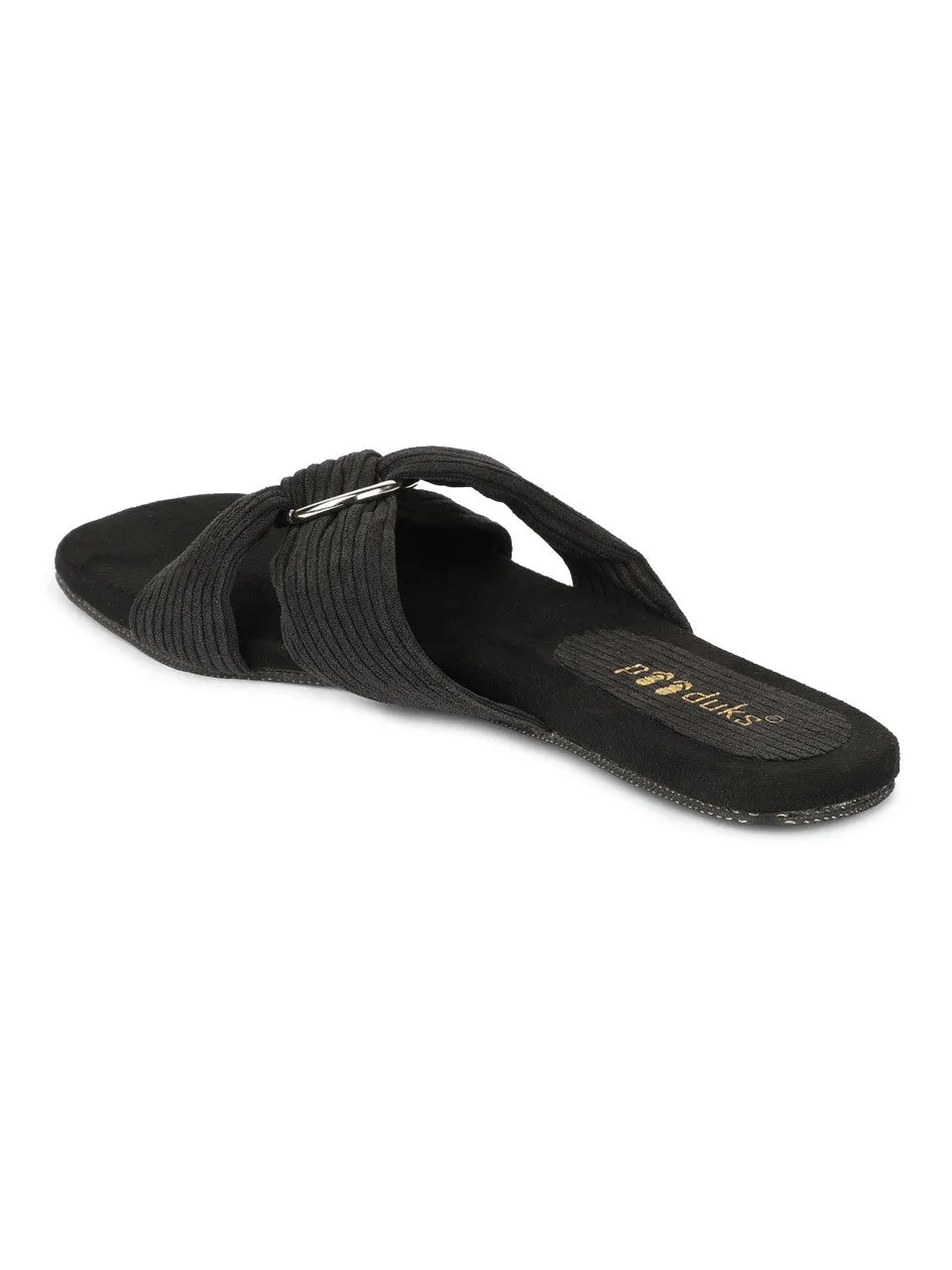 Zima Charcoal Women Flats