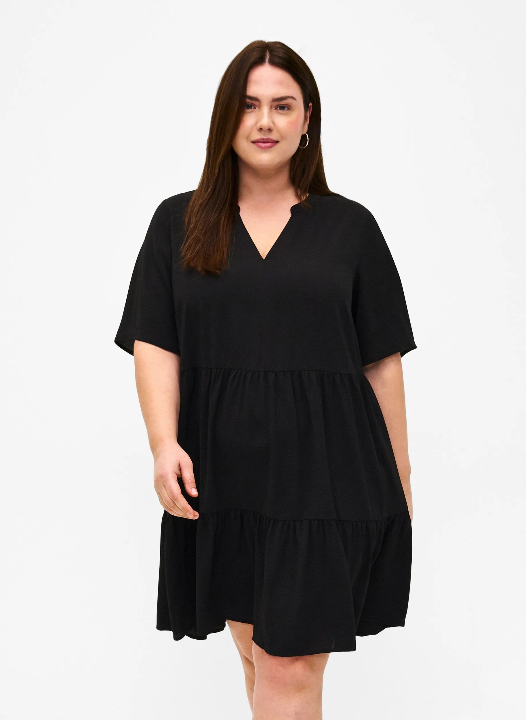 Zizzi Annie Dress in Black